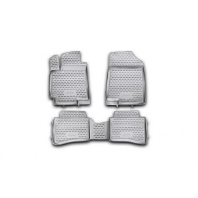 Коврики в салон HYUNDAI Solaris, 2010-2014, хб. 4 шт. (полиуретан)