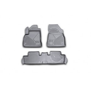 Коврики в салон PEUGEOT 3008 08/2010-2016, 3 шт. (полиуретан)