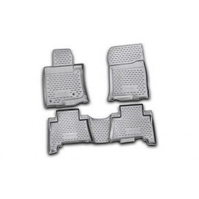 Коврики в салон TOYOTA Land Cruiser Prado, 5 мест, 12/2009-2013, 4 шт. (полиуретан)