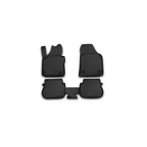 Коврики в салон VW Caddy, 10/2007-2014, 5 дв. 4 шт. (полиуретан)