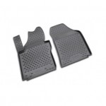 Коврики в салон VW Caddy грузовой 10/2007-2014, 2 шт. (полиуретан)