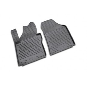 Коврики в салон VW Caddy грузовой 10/2007-2014, 2 шт. (полиуретан)