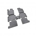 Коврики в салон VW Touran (I) 2003-2010, (II) 2010-2015, 7 мест., 6 шт. (полиуретан)