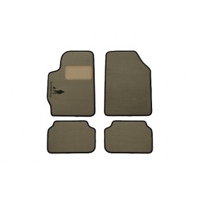 Коврики салона текстильные универсальные Klever (Вежливые люди) 4 шт. (текстиль) бежевые