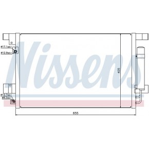 Конденсатор (радиатор) кондиционера Mitsubishi Lancer 10