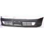 Передний бампер с отверстиями под противотуманки черный (седан) Mitsubishi Lancer 5 универсал