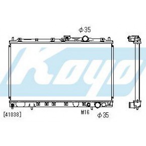 Радиатор охлаждения (механика) 1.6 1.8 Mitsubishi Lancer 5 универсал