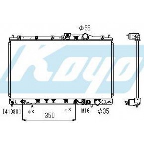 Радиатор охлаждения (автомат) 1.3 1.5 Mitsubishi Lancer 5 универсал