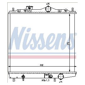 Радиатор охлаждения (механика) 1.3 1.5 Mitsubishi Lancer 5 универсал