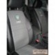 Чехлы SKODA Octavia A5 2004-2013. Боковины: Черные. Середина: Серая с перфорацией. Спинка: Чёрная экокожа