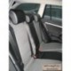 Чехлы SKODA Octavia A5 2004-2013. Боковины: Черные. Середина: Серая с перфорацией. Спинка: Чёрная экокожа