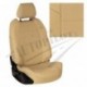 Чехлы для Volkswagen T-5 / Т-6 (9 мест) рестайлинг с 09г. (Экокожа Бежевый + Бежевый)