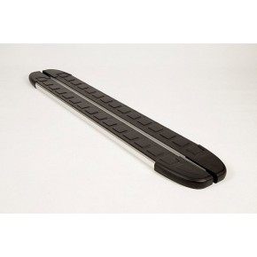 Пороги алюминиевые (Duru) Mitsubishi L200 Triton 2006-