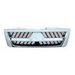 Решетка радиатора хром - серая Mitsubishi Pajero - 3 поколение