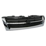 Решетка радиатора хром - черная Mitsubishi Pajero - 3 поколение