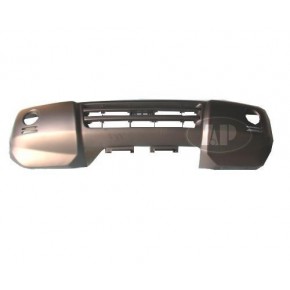 Передний бампер с отверстиями под противотуманки, под омыватель фар грунт Mitsubishi Pajero - 3 поколение