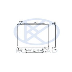 Радиатор охлаждения (бензин) (автомат) (6g74 (500x695mm)) Mitsubishi Pajero - 3 поколение