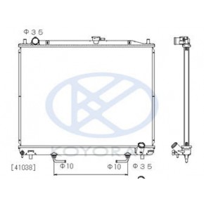 Радиатор охлаждения (автомат) (дизель) td (525x695mm) Mitsubishi Pajero - 3 поколение