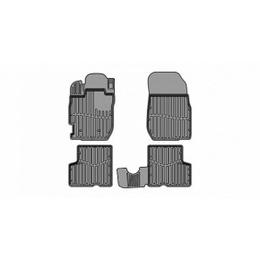 Коврики резиновые в салон 3D PREMIUM для Nissan Terrano 2WD/4WD (2016-)