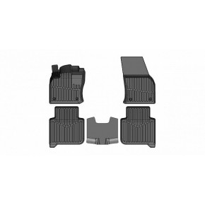 Коврики резиновые в салон 3D PREMIUM для Skoda Kodiaq (2016-)