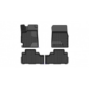 Коврики резиновые в салон 3D PREMIUM для Toyota Highlander (2010-2013)