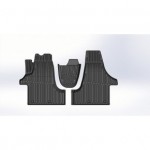 Коврики резиновые в салон 3D PREMIUM для Volkswagen Transporter (2003-)