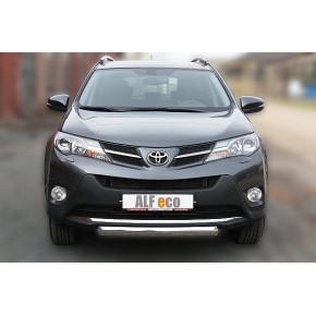 Защита передняя для Toyota RAV-4 2013-2015 (ОВАЛ) D 75х42