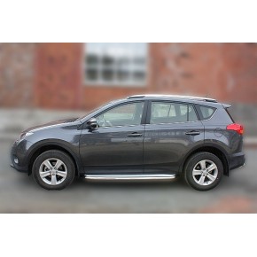 Пороги с площадкой для Toyota RAV-4 2013-2015 D 60,3