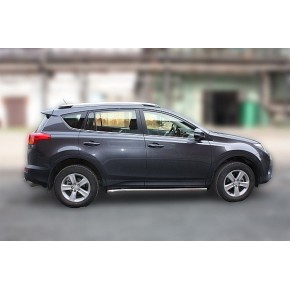 Пороги труба для Toyota RAV-4 2013-2015 D 60,3