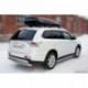 Защита задняя для Mitsubishi Outlander 2014-2015 двойная D 60,3/42,4