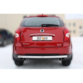 Защита задняя для SsangYong Actyon 2013- (большая) D 60,3