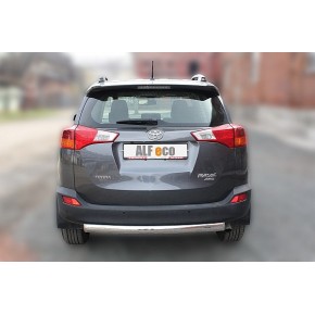 Защита задняя для Toyota RAV-4 2013-2015 (ОВАЛ) D 75х42