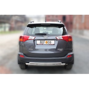 Защита задняя для Toyota RAV-4 2013-2015 двойная D 60,3х42,4