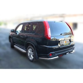 Защита задняя для Nissan X-Trail 2011-2014 уголок D 60,3