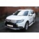 Защита передняя для Mitsubishi Outlander 2015- (ОВАЛ) D 75х42