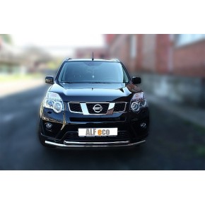 Защита передняя для Nissan X-Trail 2011-2014 двойная D 60,3/60,3
