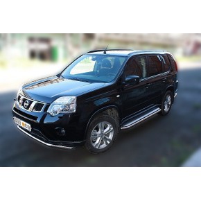 Пороги с площадкой для Nissan X-Trail 2011-2014 D 60,3
