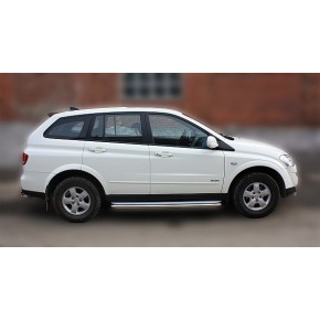 Пороги с площадкой для SsangYong Kyron 2007-2015 D 60,3