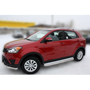 Пороги с площадкой для SsangYong Actyon 2013- D 60,3