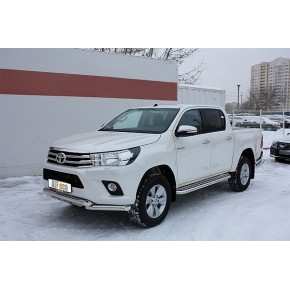 Пороги с площадкой для Toyota Hilux 2015- D 60,3 (квинтет)