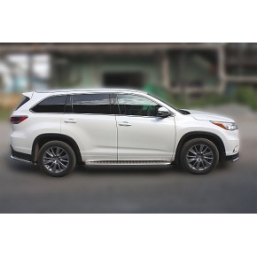 Пороги с площадкой для Toyota Highlander 2014-2016 D 60,3 (квинтет)