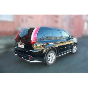 Пороги труба для Nissan X-Trail 2011-2014 D 60,3