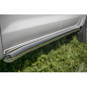 Пороги труба для Toyota Hilux 2011-2015 D 76,1