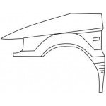 Крыло переднее левое с отверстием под повторитель Mitsubishi Space Wagon / RVR / Chariot