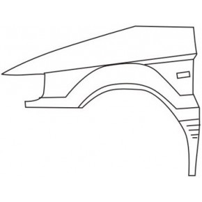 Крыло переднее левое с отверстием под повторитель Mitsubishi Space Wagon / RVR / Chariot