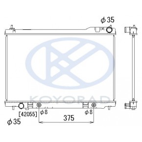 Радиатор охлаждения (автомат) без горловина (только fx45 !!!) Infiniti FX 35 / 45