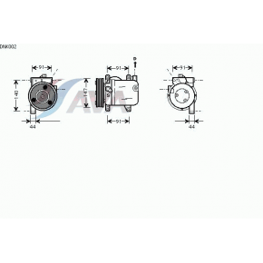 Компрессор кондиционера 2 Nissan Almera N15
