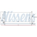 Конденсатор (радиатор) кондиционера Nissan Almera N16E