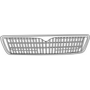 Решетка радиатора под маленьк эмблем хром - черн (оаэ) Nissan Maxima QX A32
