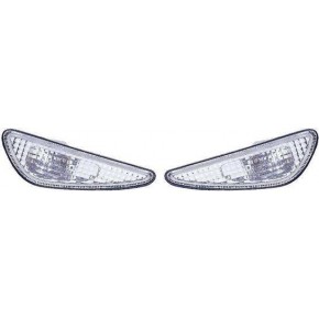 Фонарь - катафот л+п (комплект) в передний + задний бампер хрустал Nissan Maxima QX CA33